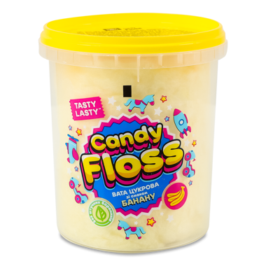 Вата солодка "Candy Floss"смак банану 30г /Lekorna/