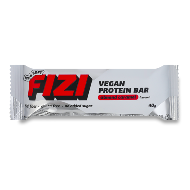 Батончик у шок глазурі "Almond Caramel" 40г /FIZI/