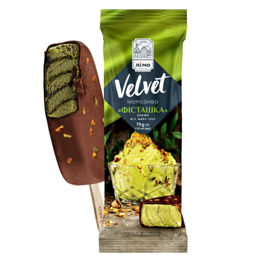 Морозиво 12% Фісташка Velvet Лімо 75г