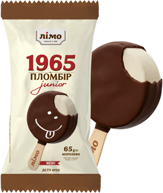 Морозиво 12% ескім Junior 1965 Лімо 65г