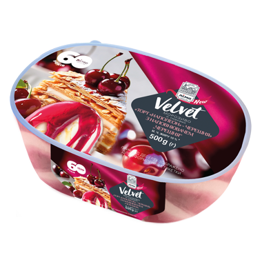 Морозиво-торт VELVET Наполеон-череш Лімо 500г