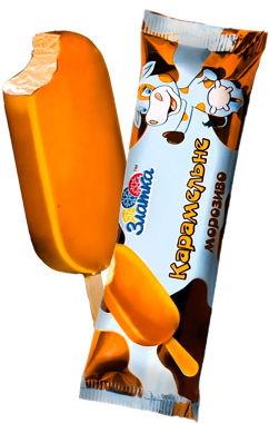 Морозиво ескімо "КАРАМЕЛЬНЕ" 70г /Златка/