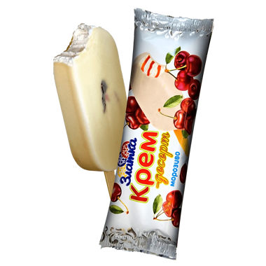 Морозиво "КРЕМ ДЕСЕРТ" вишневий джем 70г /Златка/