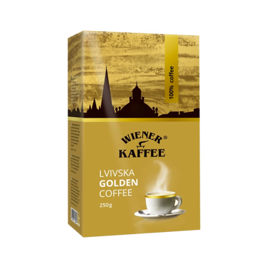 Кава "Віденська кава" Lvivska Golden мел 250г