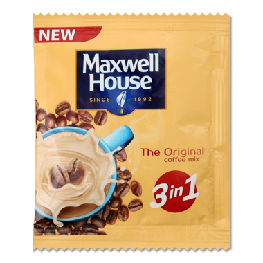 Кавовий напій  "Maxwell House" 3в1 Оригінал стік 18г